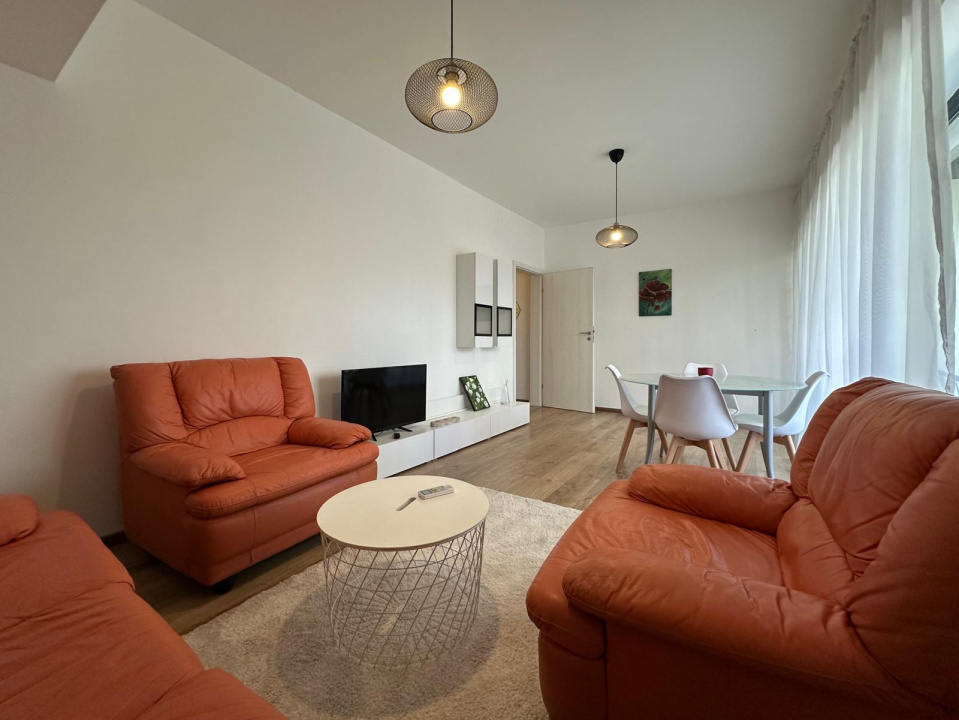 Apartament 2 camere in bloc nou, complet mobilat si utilat