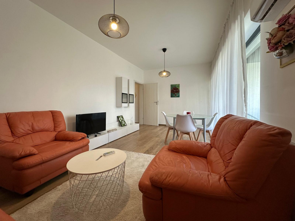 Apartament 2 camere in bloc nou, complet mobilat si utilat