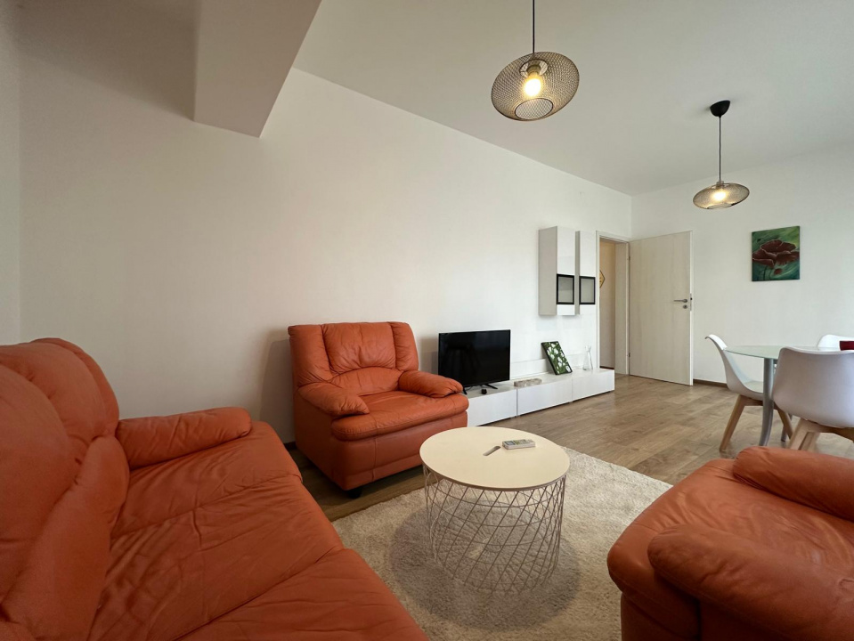 Apartament 2 camere in bloc nou, complet mobilat si utilat
