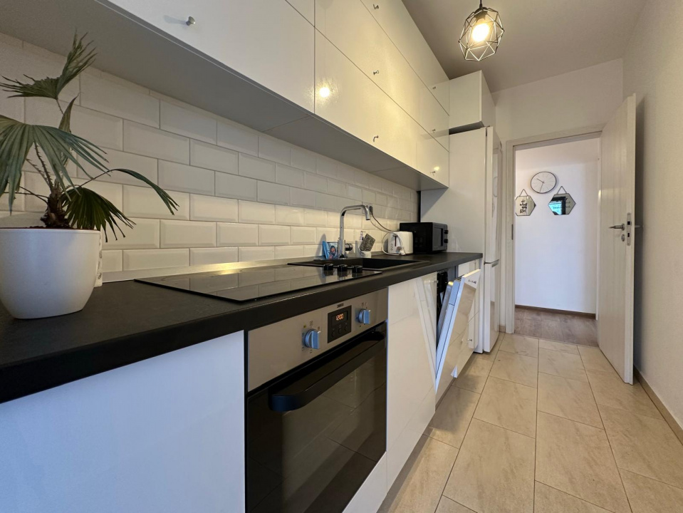 Apartament 2 camere in bloc nou, complet mobilat si utilat