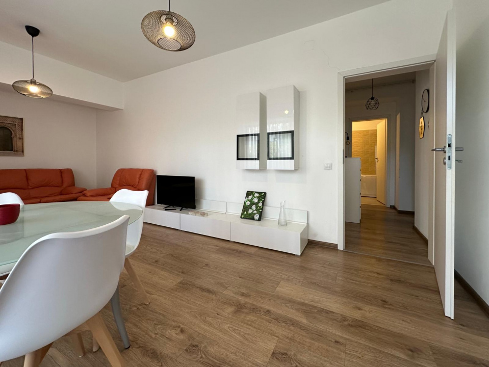 Apartament 2 camere in bloc nou, complet mobilat si utilat