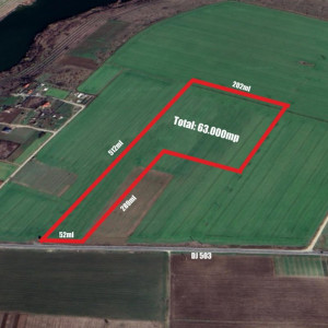 TEREN INTRAVILAN FUNDULEA 63.000 MP  , jUD. CALARASI DE VANZARE